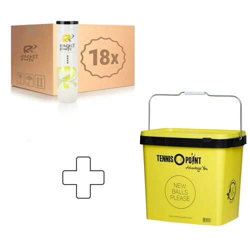 Training Tennisball 18x 4 Ball Tube Plus Ball Bucket 4 Training Tennisball 18x 4 Ball Tube Plus Ball Bucket -Tennis Discount Store 0000300000 000 3