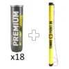 Premium 18x 4 Ball Tube Plus Ball Tube -Tennis Discount Store 0122000000 000 1