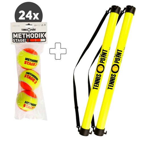 (Stage 2) 24x 3 Pack Plus Ball Tube 3 (Stage 2) 24x 3 Pack Plus Ball Tube -Tennis Discount Store 0122400000 000 1