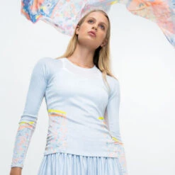 Chambray Blossom Long Sleeve Women 19 Chambray Blossom Long Sleeve Women -Tennis Discount Store 01353000 16