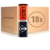 Dunlop Fort Clay Court 18x 4 Ball Tube -Tennis Discount Store 0163700000 000