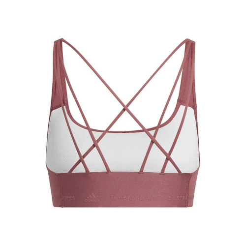ADIDAS Velcro Studio Mid Stripes Sports Bras Women 4 ADIDAS Velcro Studio Mid Stripes Sports Bras Women - Image 2