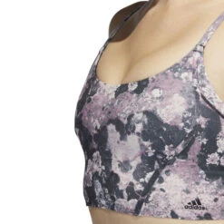 ADIDAS Yoga Light-Support Long Line All Over Print Sports Bras Women -Tennis Discount Store 17102000 16